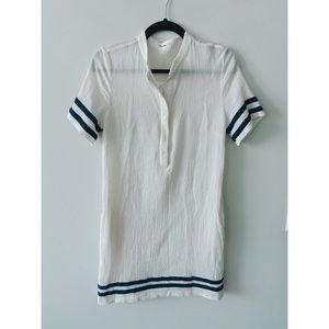 White Short Sleeve Dress